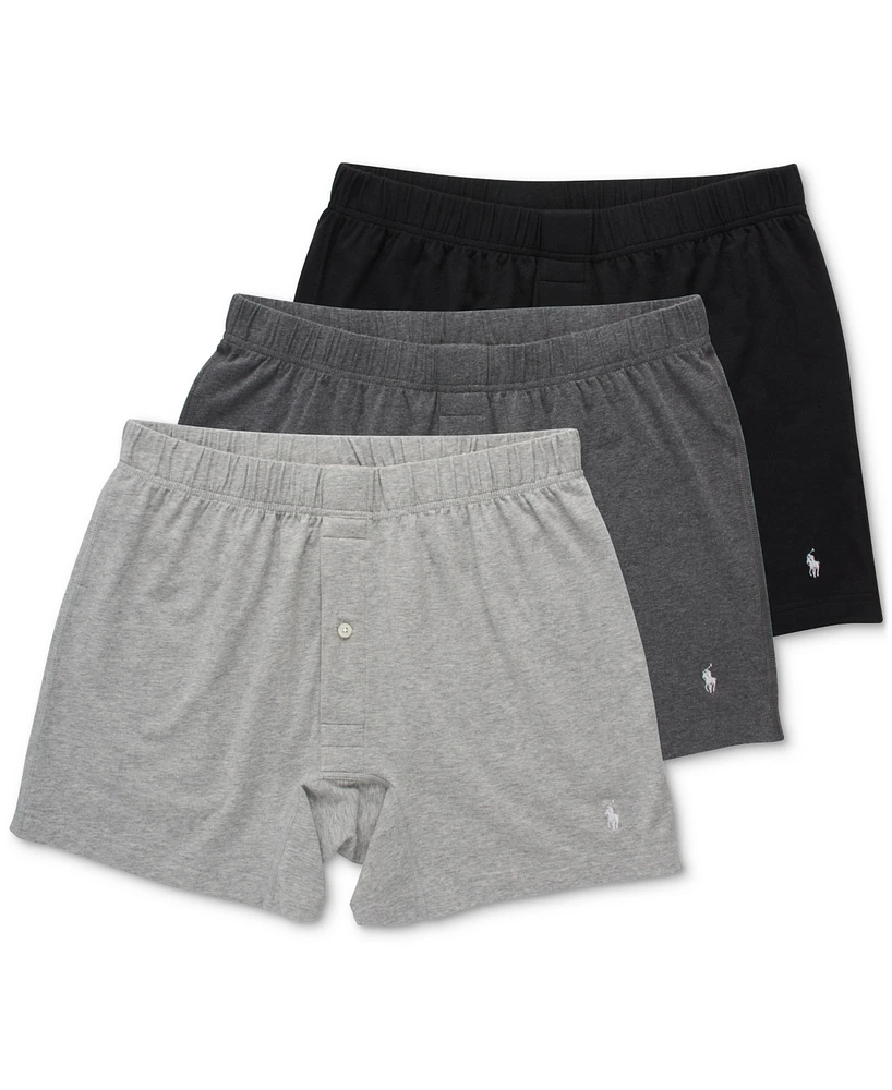 Polo Ralph Lauren Men's 3-Pack Classic Stretch Knit Boxers