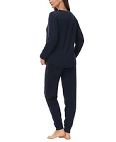 Plus Size Kangaroo Long Sleeve Top with Jogger Set