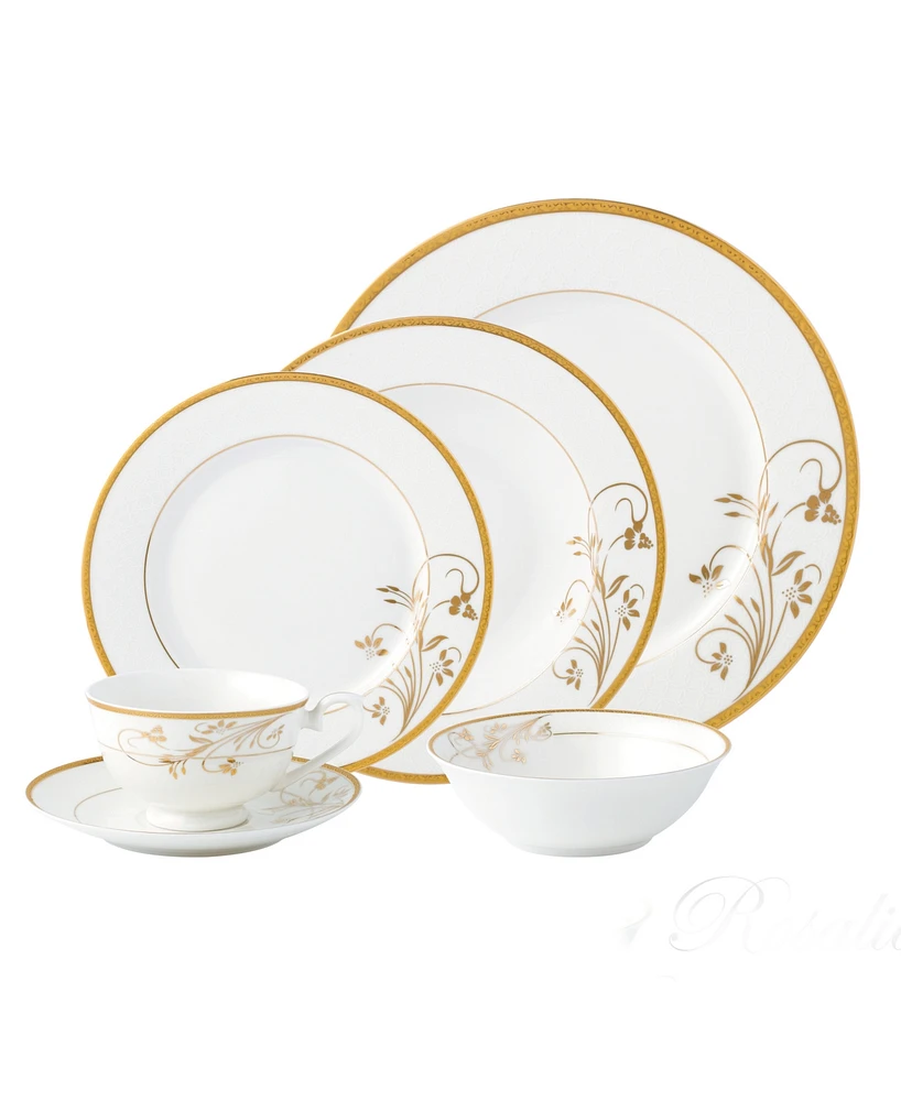 Dinnerware Bone China, Service for 4 by Lorren Home Trends, Set of 24