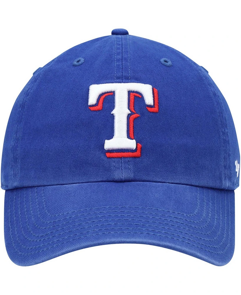 Boys Royal Texas Rangers Team Logo Clean Up Adjustable Hat