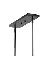 Luca Parisian 7-Light Modern Glam Iron Globe Linear Led Pendant