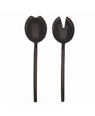 Due Oro Nero Salad Servers Set, 2 Piece