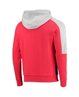 Men's Red, Navy Washington Capitals Playoffs Color Block Full-Zip Hoodie