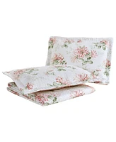 Laura Ashley Honeysuckle Cotton Reversible -Pc. Quilt Set