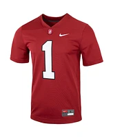 Men's Number 1 Cardinal Stanford Untouchable Football Jersey