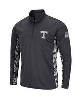 Men's Charcoal Tennessee Volunteers Oht Military-Inspired Appreciation Digi Camo Quarter-Zip Jacket
