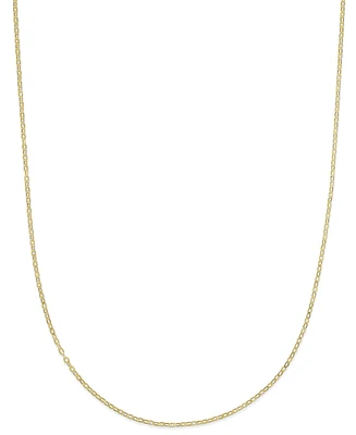 Lightweight 16" Flat Rolo Chain Necklace (1-3/8mm) in 14k Gold