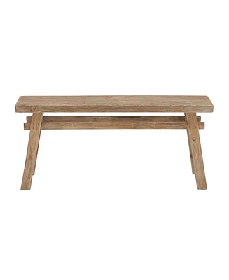Mahogany Rustic Bench