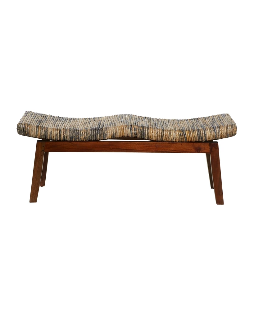 Mahogany Contemporary Bench