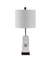 Guardian Lion Ceramic Classic Modern Led Table Lamp