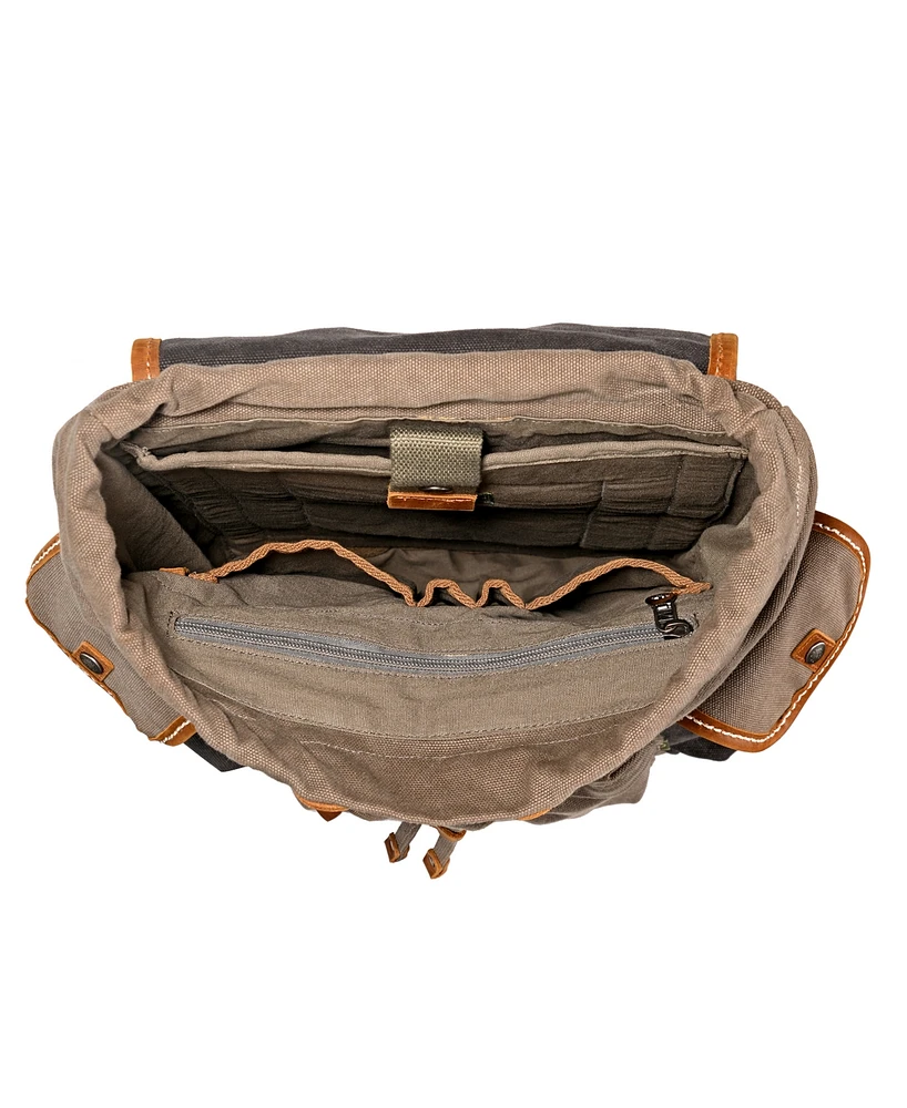 Tsd Brand Mountain Wood Canvas Backpack