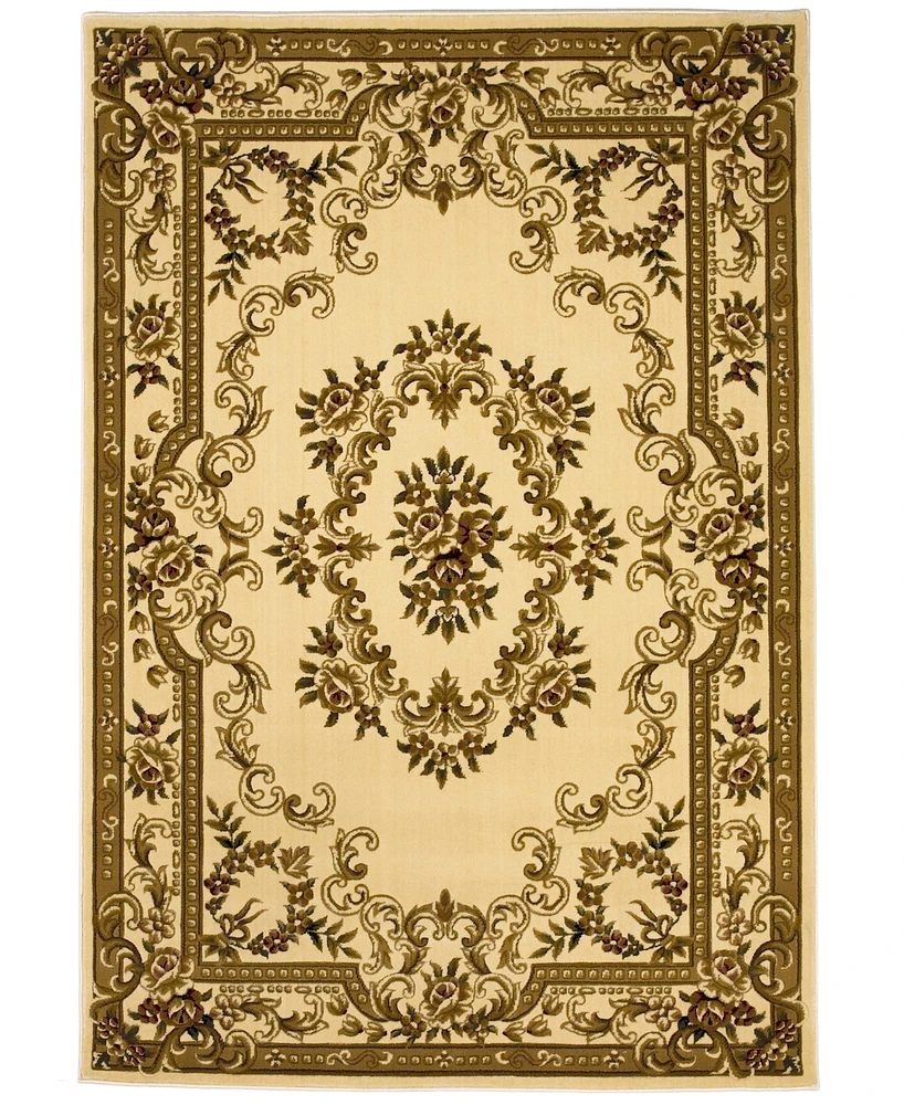 Kas Corinthian 5311 Ivory Aubusson 2'3" x 3'3" Area Rug