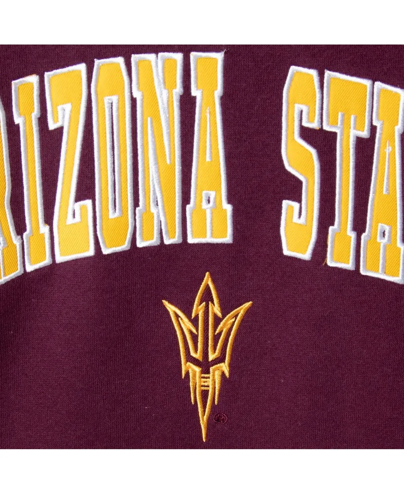 Big Boys Colosseum Maroon Arizona State Sun Devils 2-Hit Team Pullover Hoodie