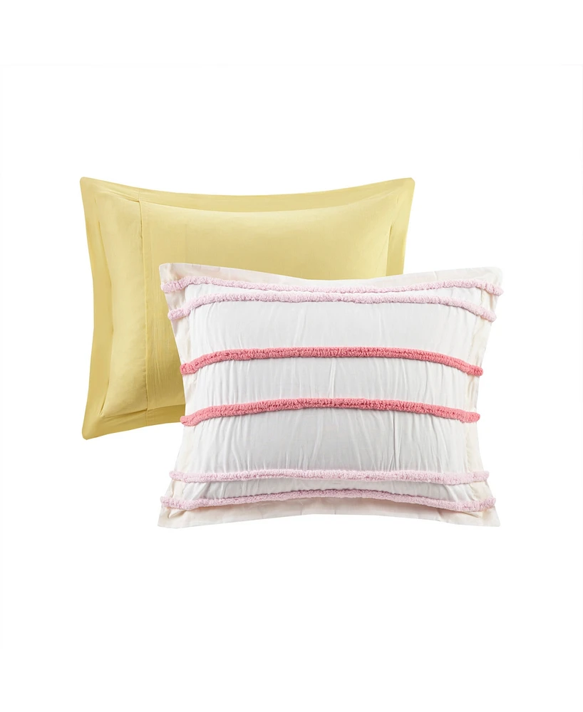 Intelligent Design Haisley Chenille Trim -Pc. Duvet Cover Set