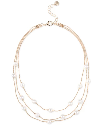 Charter Club Imitation Pearl Layered Necklace, 16" + 2" extender, Created for Macy's