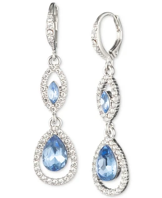 Givenchy Pave Crystal Orb Double Drop Earrings