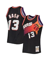 Men's Mitchell & Ness Steve Nash Black Phoenix Suns 1996-97 Hardwood Classics 75th Anniversary Diamond Swingman Jersey