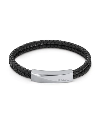 Calvin Klein Men's Tan Leather Bracelet