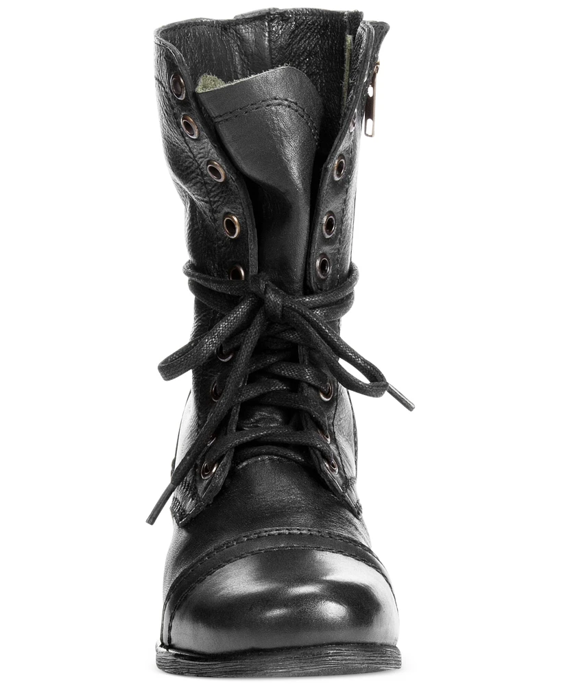 Steve Madden Women's Troopa Lace-up Combat Boots