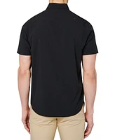 Society of Threads Men's Regular Fit Non-Iron Performance Stretch Solid Button-Down Shirt