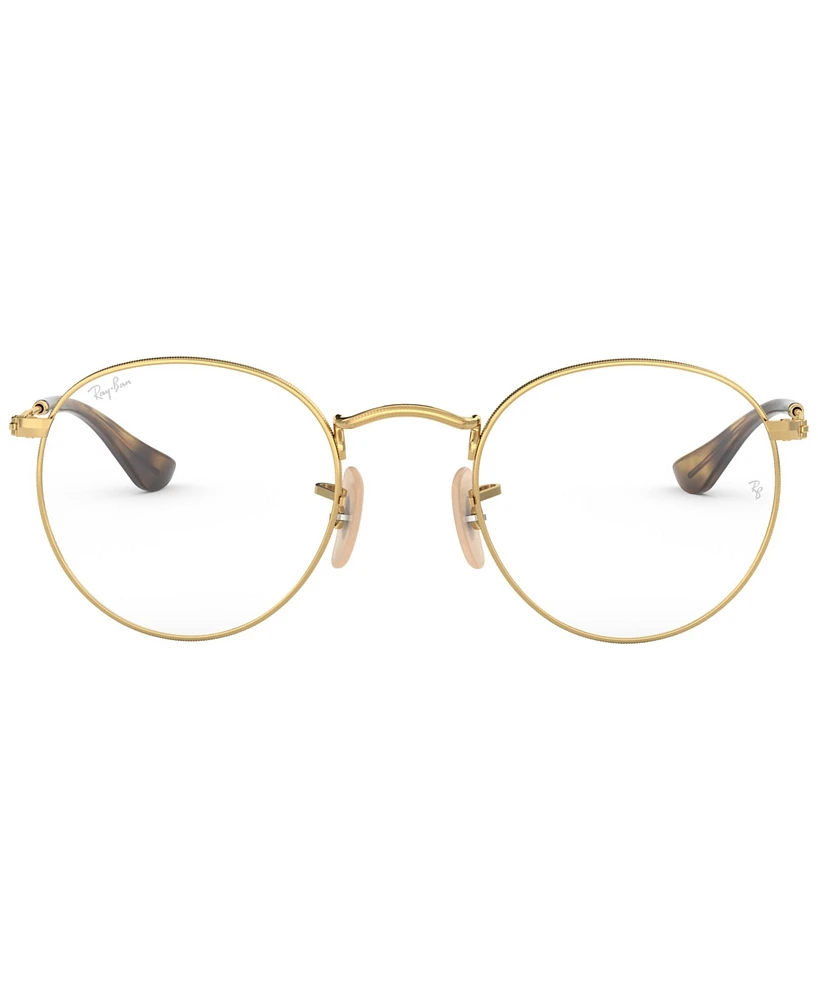 Ray-Ban RX3447V Round Metal Optics Men's Round Eyeglasses