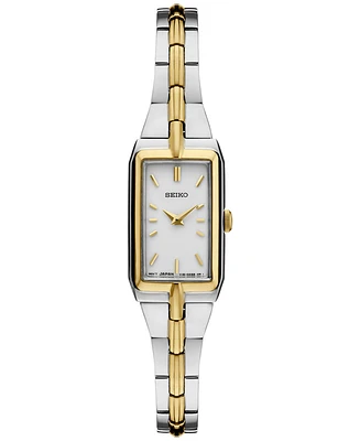 Seiko Women's Essentials Two Tone Stainless Steel Bracelet Watch 15mm