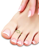 Giani Bernini Cubic Zirconia Heart Toe Ring, Created for Macy's
