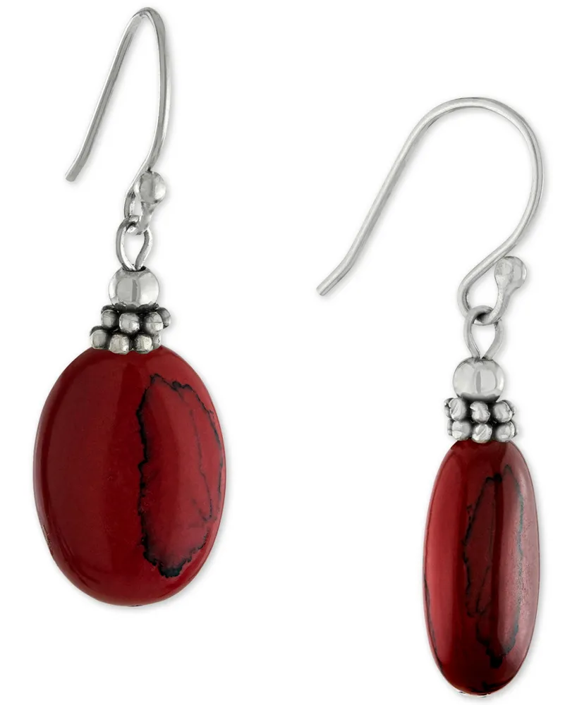 Giani Bernini Amethyst Drop Earrings (11 ct. t.w.) Sterling Silver, (Also Turquoise, Sodalite, Rose Quartz, & Red Jasper), Created for Macy's