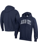 Men's Champion Navy Jackson State Tigers Tall Arch Pullover Hoodie