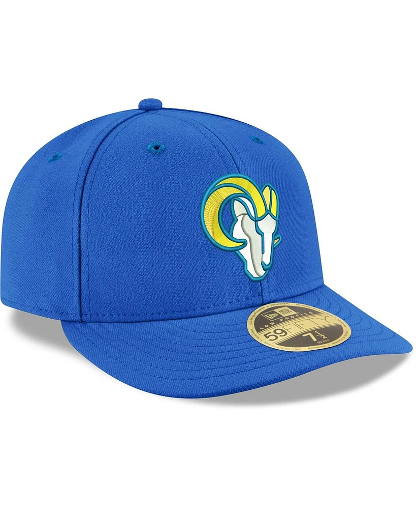 Men's New Era Royal Los Angeles Rams Omaha Low Profile 59Fifty Fitted Team Hat