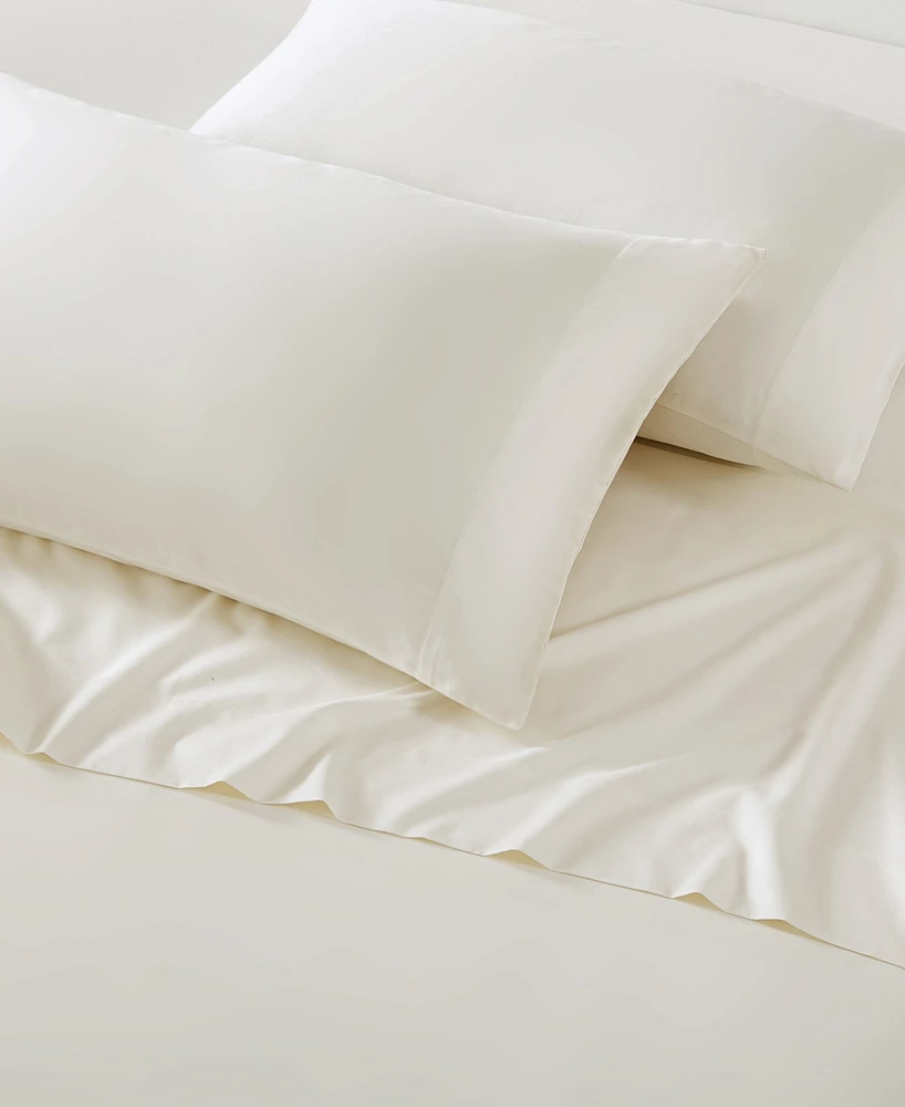 Vera Wang Solid 800 Thread Count Cotton Sateen Pillowcase Pair, Queen