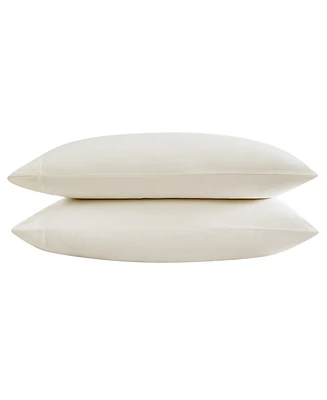 Vera Wang Solid 800 Thread Count Cotton Sateen Pillowcase Pair, Queen
