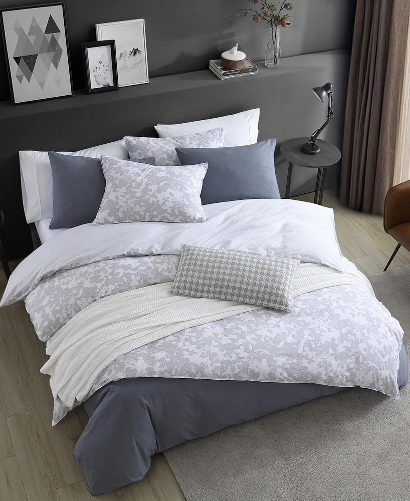 Kenneth Cole New York Merrion Cotton 2 Piece Duvet Cover Set, Twin