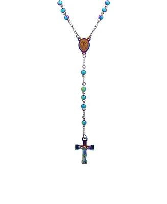 Steeltime Men's Ion Plating Stainless Steel Rosary Necklaces