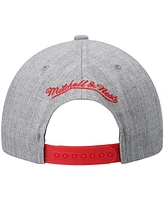 Men's Mitchell & Ness Heathered Gray La Clippers 2.0 Snapback Hat