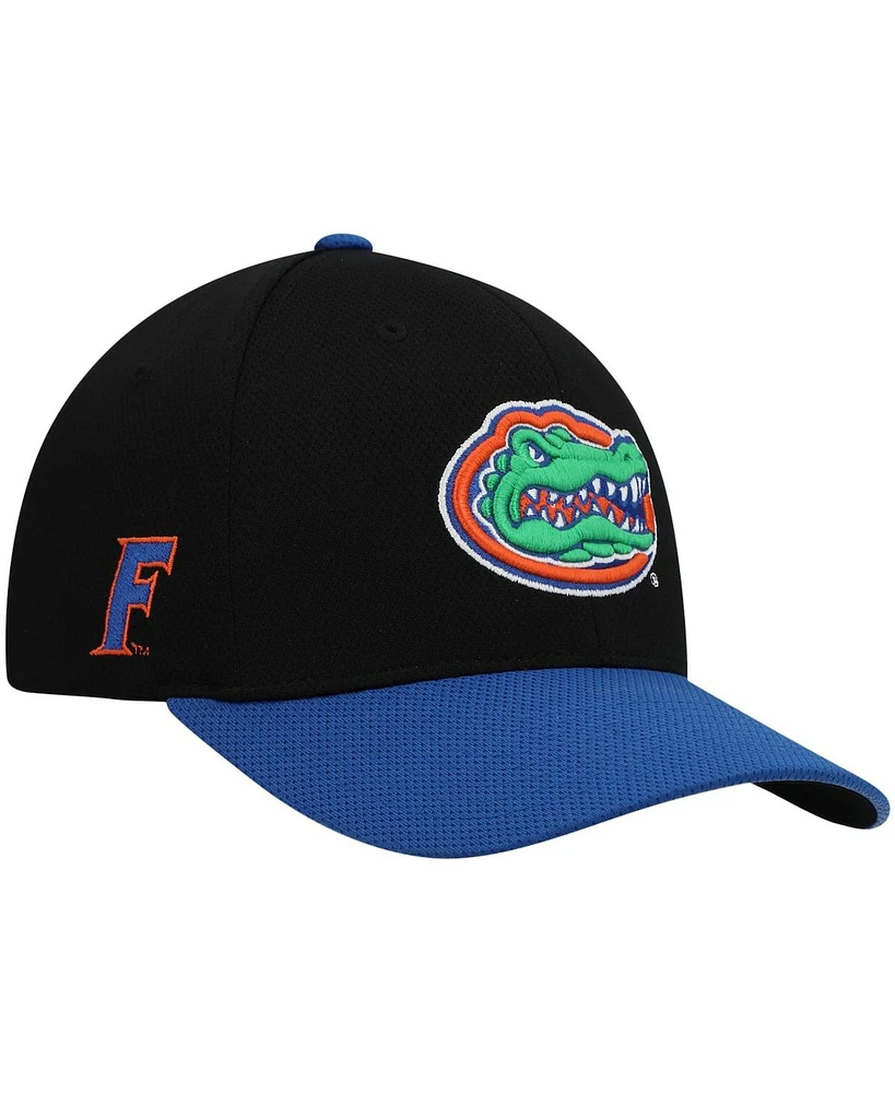 Men's Top of the World Black, Royal Florida Gators Two-Tone Reflex Hybrid Tech Flex Hat