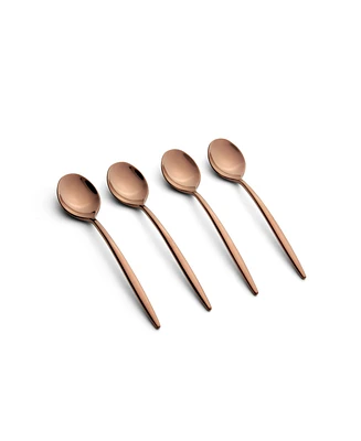 Cambridge Silversmiths Gaze Copper Mirror Demi Spoon Set, 4 Piece