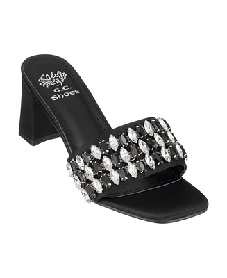 Gc Shoes Women's Drais Embellished Block Heel Sandals