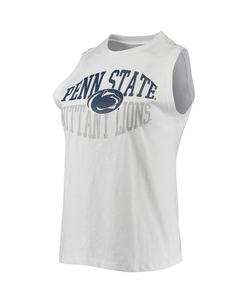 Women's Concepts Sport Charcoal, White Penn State Nittany Lions Tank Top and Leggings Sleep Set