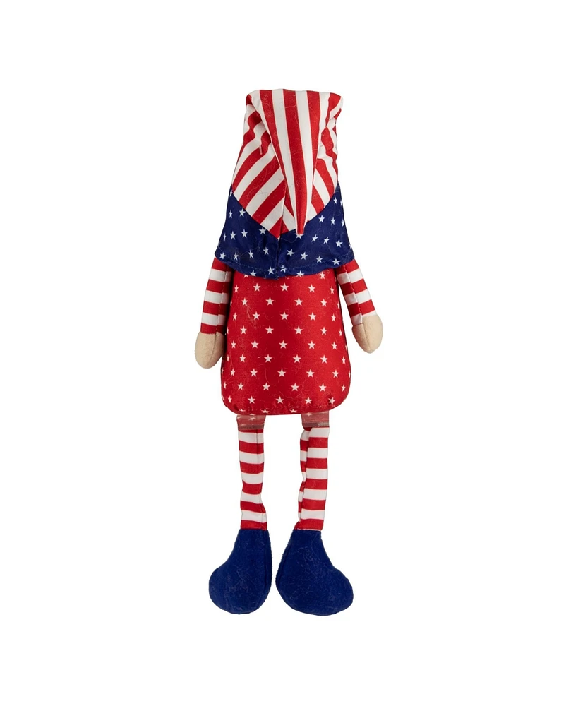 Sitting Patriotic Boy 4th of July Gnome