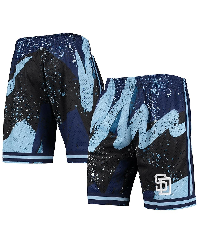 Men's Mitchell & Ness Black San Diego Padres Hyper Hoops Shorts