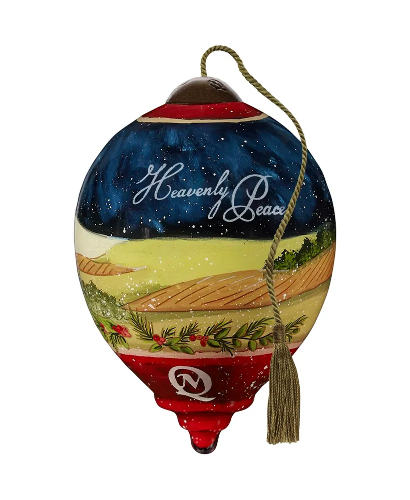 Ne'Qwa Art 7221105 Heavenly Peace Hand-Painted Blown Glass Ornament