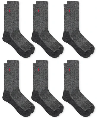 Polo Ralph Lauren Men's 6-Pk. Performance Red Pony Crew Socks
