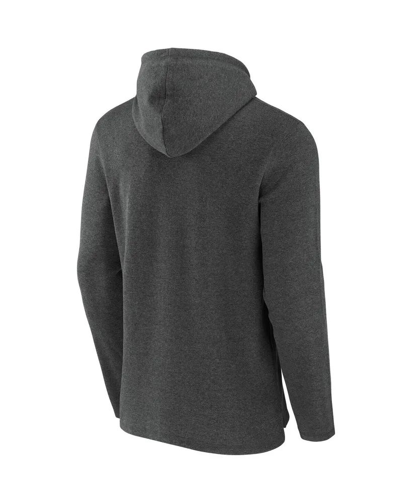 Men's Nfl x Darius Rucker Collection by Fanatics Heathered Charcoal New Orleans Saints Waffle Knit Pullover Hoodie