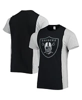 Men's Refried Apparel Black, Heathered Gray Las Vegas Raiders Split T-shirt