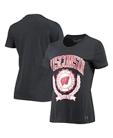 Women's Under Armour Black Wisconsin Badgers T-shirt