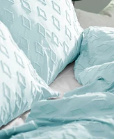Southshore Fine Linens Gemma 3 Piece Textured Duvet Cover Set, Full/Queen
