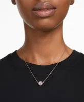 Swarovski Rose Gold-Tone Constella Crystal Pendant Necklace, 14-7/8" + 3" extender