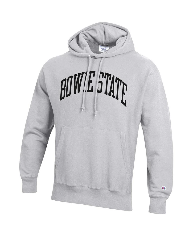 Men's Champion Gray Bowie State Bulldogs Tall Arch Pullover Hoodie