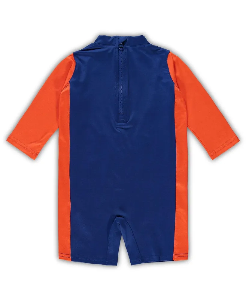 Toddler Girls Royal, Orange Florida Gators Wave Runner Wetsuit